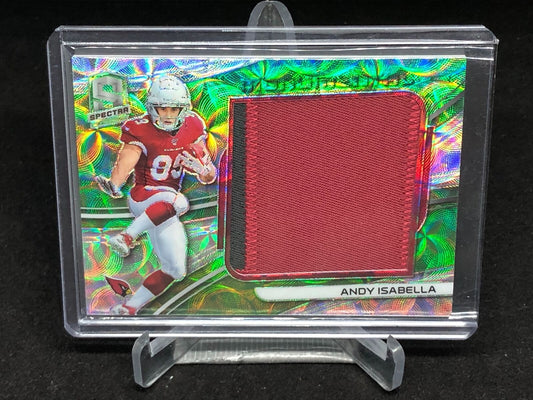 ANDY ISABELLA 2019 PANINI SPECTRA GREEN MONUMENTAL PRIZM PATCH RC #D 38/50