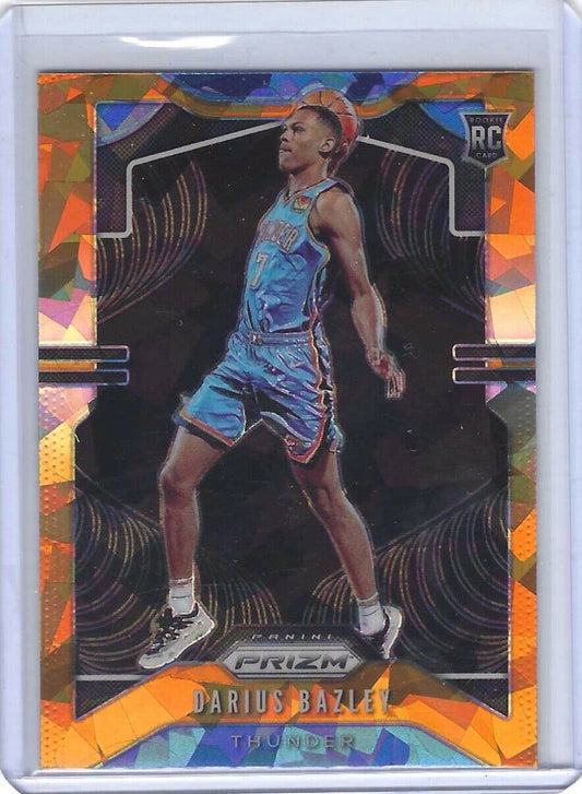 DARIUS BAZLEY 2019-20 PANINI PRIZM ORANGE CRACKED ICE ROOKIE RC #289