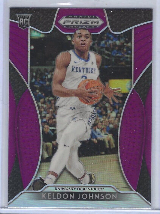 KELDON JOHNSON 2019-20 PANINI PRIZM DRAFT PICKS PURPLE VARIATION PRIZM RC #93