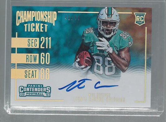 LEONTE CARROO 2016 CONTENDERS CHAMPIONSHIP TICKET VARIATION AUTO RC #D /99