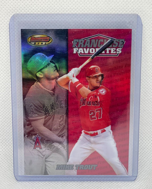 MIKE TROUT 2020 BOWMAN'S BEST FRANCHISE FAVORITES REFRACTOR