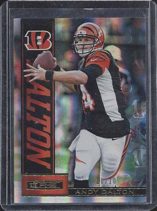 ANDY DALTON 2013 ROOKIES & STARS GOLD PARALLEL #D 10/10