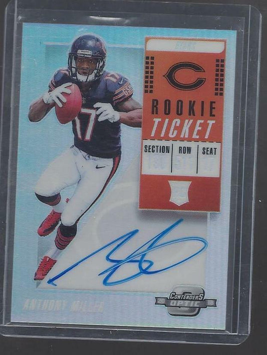 ANTHONY MILLER 2018 CONTENDERS OPTIC ROOKIE TICKET ON CARD AUTO RC #120