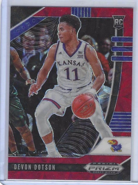 DEVON DOTSON 2010-21 PANINI PRIZM DRAFT PICKS RED CHOICE SCOPE ROOKIE RC #D /88