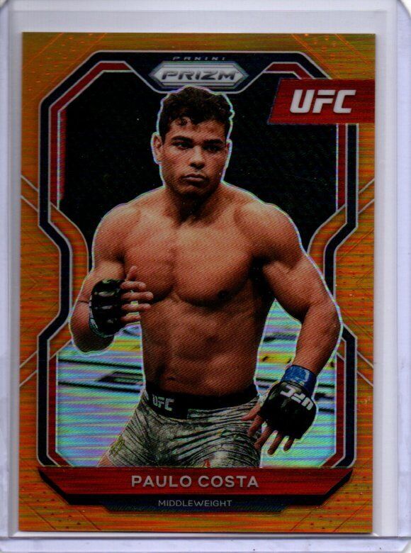 PAULO COSTA 2021 PANINI PRIZM UFC ORANGE PRIZM #D 5/99