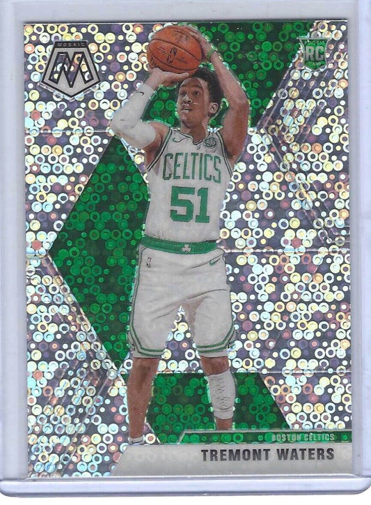 TREMONT WATERS 2019-20 PANINI MOSAIC PRIZM FAST BREAK DISCO ROOKIE RC #214