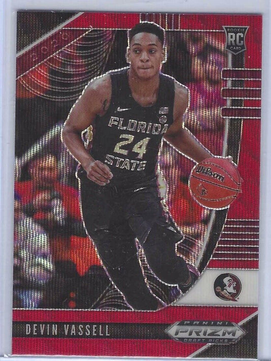 DEVIN VASSELL 2010-21 PANINI PRIZM DRAFT PICKS RED WAVE ROOKIE RC #16