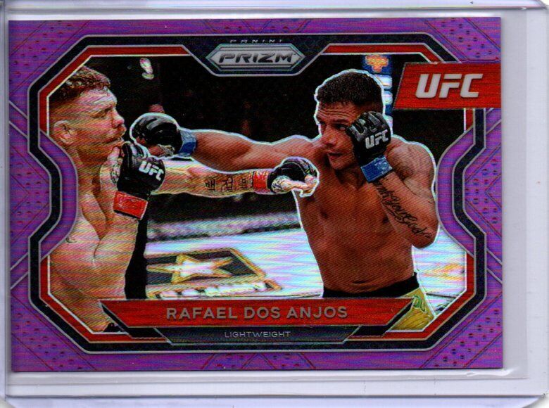 RAFAEL DOS ANJOS 2021 PANINI PRIZM UFC PURPLE PRIZM #D 95/149