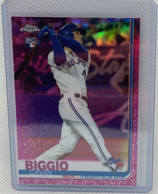CAVAN BIGGIO 2019 TOPPS CHROME PINK REFRACTOR RC #42