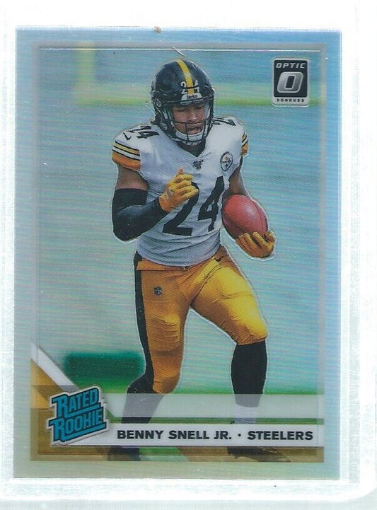 BENNY SNELL JR 2019 DONRUSS OPTIC RATED ROOKIE SILVER HOLO RC #185