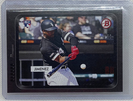 ELOY JIMENEZ 2019 TOPPS BOWMAN ON DEMAND ARCHIVES BLACK RC #D 19/50