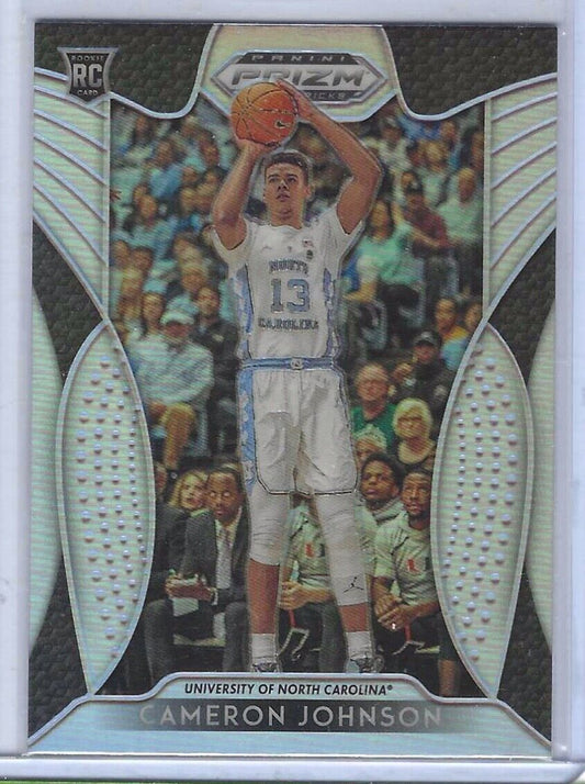 CAMERON JOHNSON 2019-20 PANINI PRIZM DRAFT PICKS SILVER PRIZM VARIATION RC #13