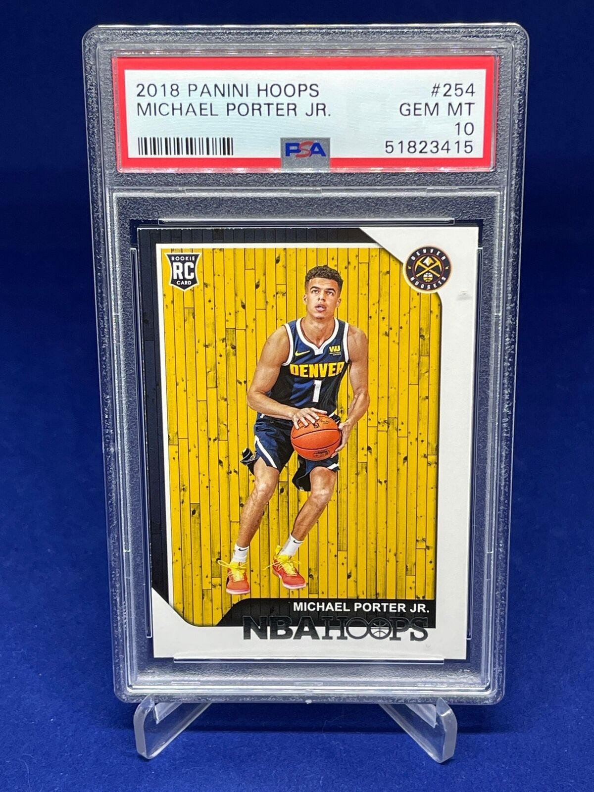 MICHAEL PORTER JR 2018-19 PANINI NBA HOOPS ROOKIE RC #254 PSA 10 GEM MINT