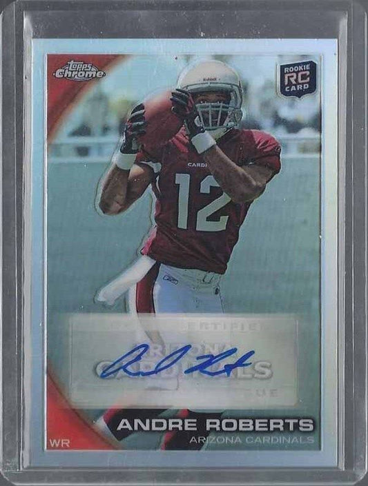 ANDRE ROBERTS 2010 TOPPS CHROME REFRACTOR ROOKIE AUTO RC #D 2/50