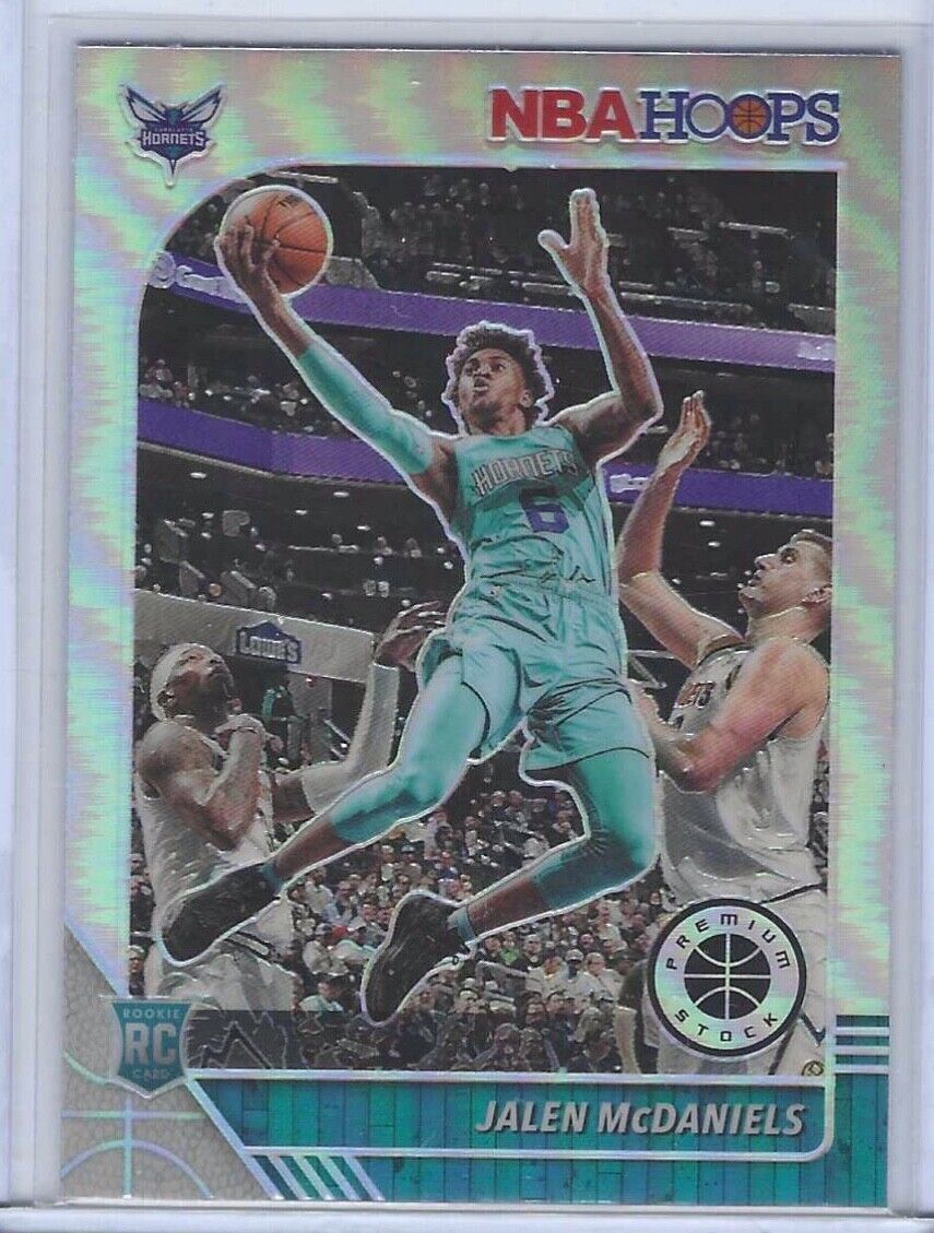JALEN MCDANIELS 2019-20 NBA HOOPS PREMIUM STOCK SILVER PRIZM ROOKIE RC #246