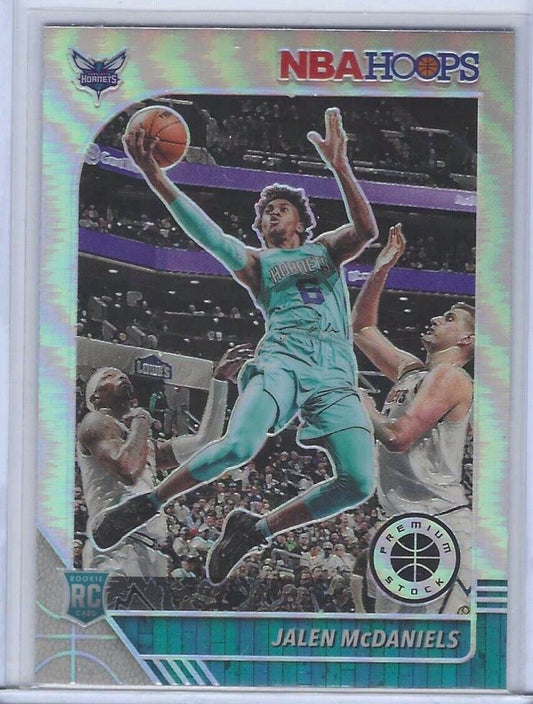 JALEN MCDANIELS 2019-20 NBA HOOPS PREMIUM STOCK SILVER PRIZM ROOKIE RC #246