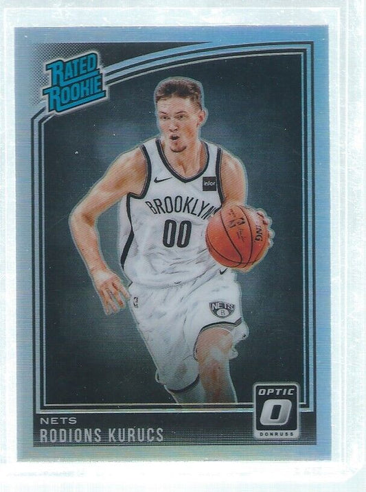 RODIONS KURUCS 2018-19 PANINI DONRUSS OPTIC SILVER HOLO PRIZMS RC #155
