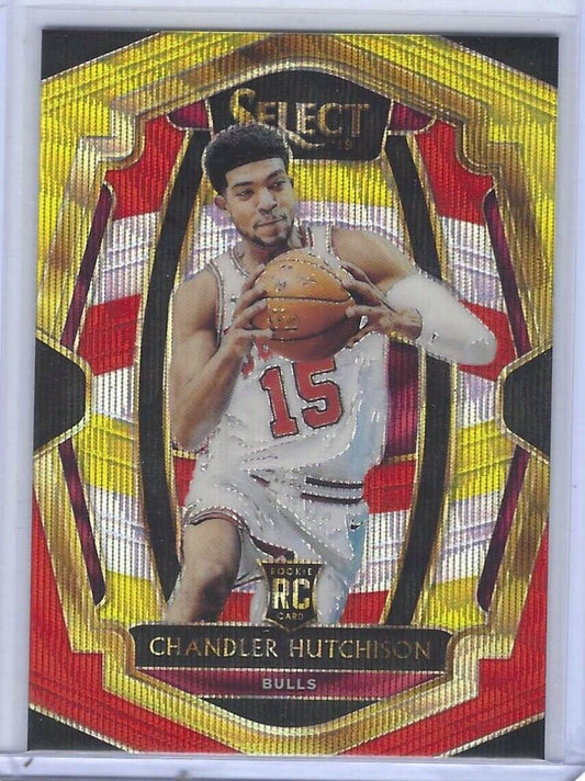 CHANDLER HUTCHISON 2018-19 PANINI SELECT TRI COLOR PRIZM PREMIER ROOKIE RC #116
