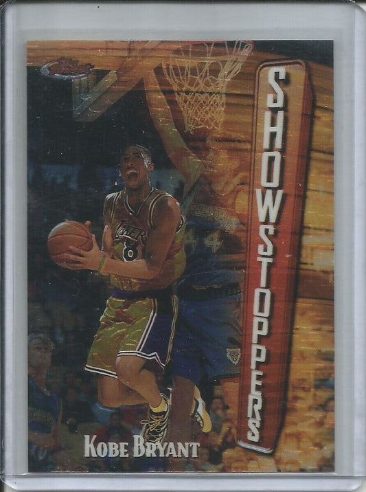 KOBE BRYANT 1998 TOPPS FINEST SHOWSTOPPERS LAKERS BASE #22