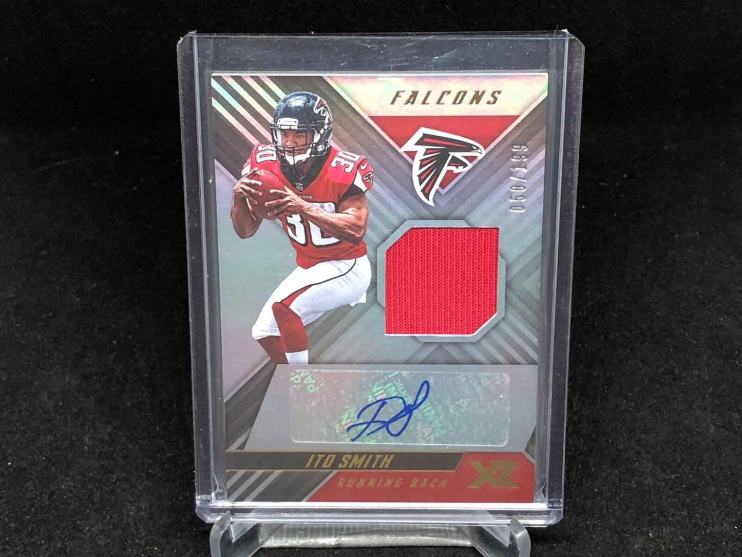 ITO SMITH 2018 PANINI XR JERSEY AUTO RC #D 50/199