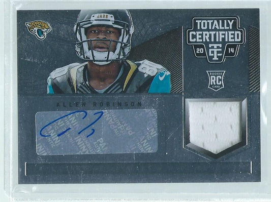 ALLEN ROBINSON 2014 PANINI TOTALLY CERTIFIED JERSEY AUTO RC #176