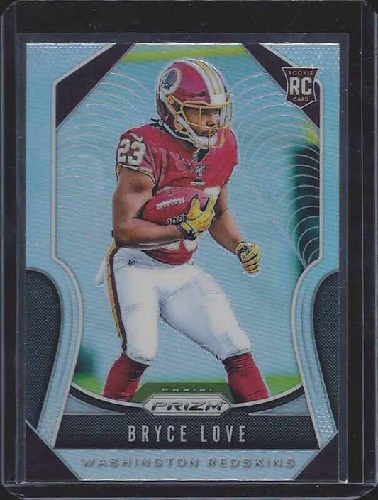 BRYCE LOVE 2019 PANINI PRIZM ROOKIE SILVER PRIZMS SP RC #325