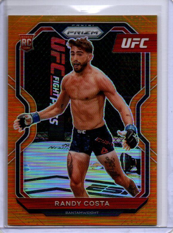 RANDY COSTA 2021 PANINI PRIZM UFC ORANGE PRIZM RC #D 5/99