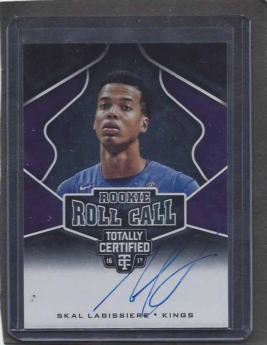SKAL LABISSIERE 2016-17 TOTALLY CERTIFIED ROOKIE ROLL CALL ON CARD AUTO RC #21