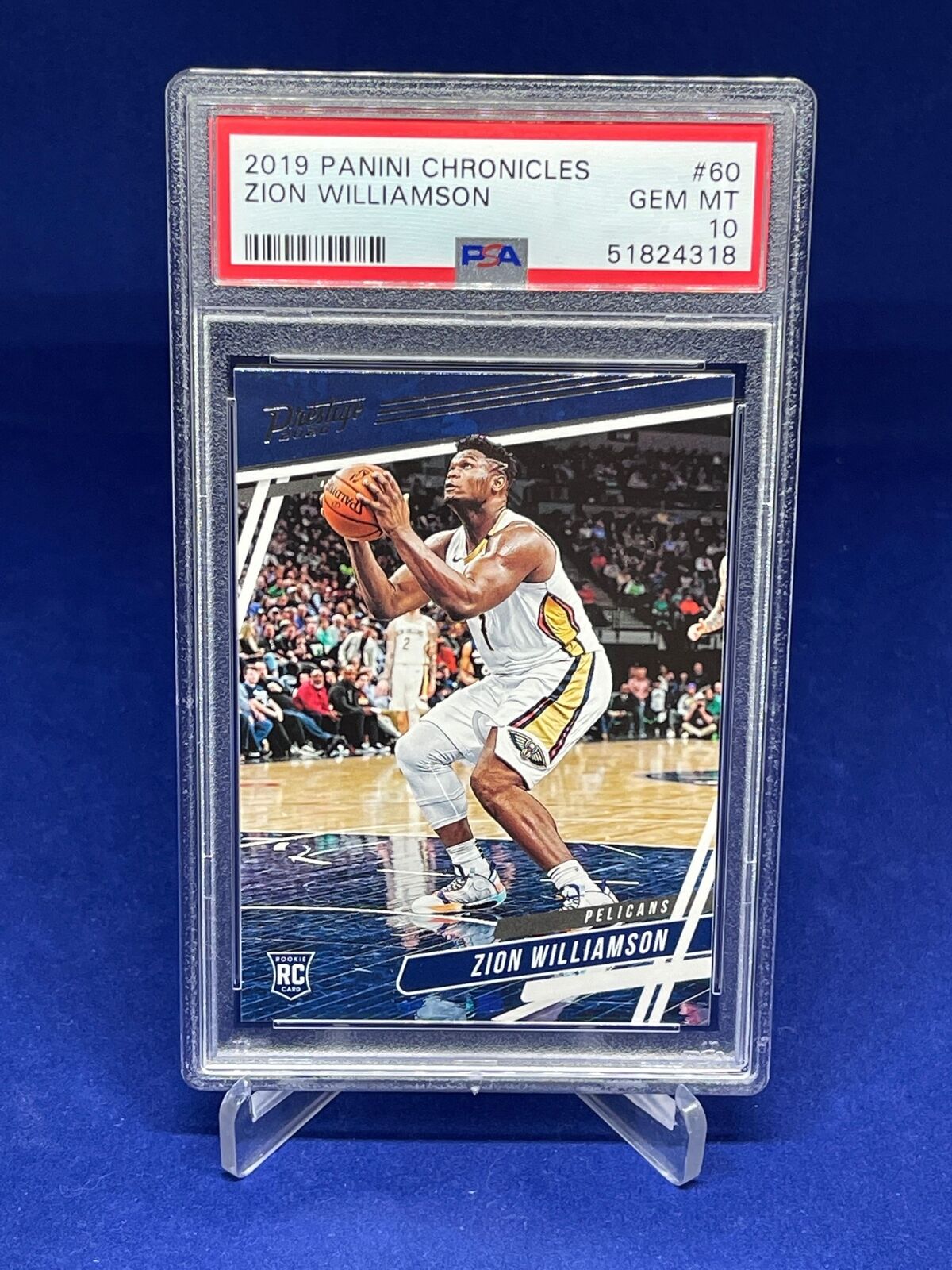 ZION WILLIAMSON 2019-20 PANINI CHRONICLES PRESTIGE ROOKIE RC #60 PSA 10 GEM MINT