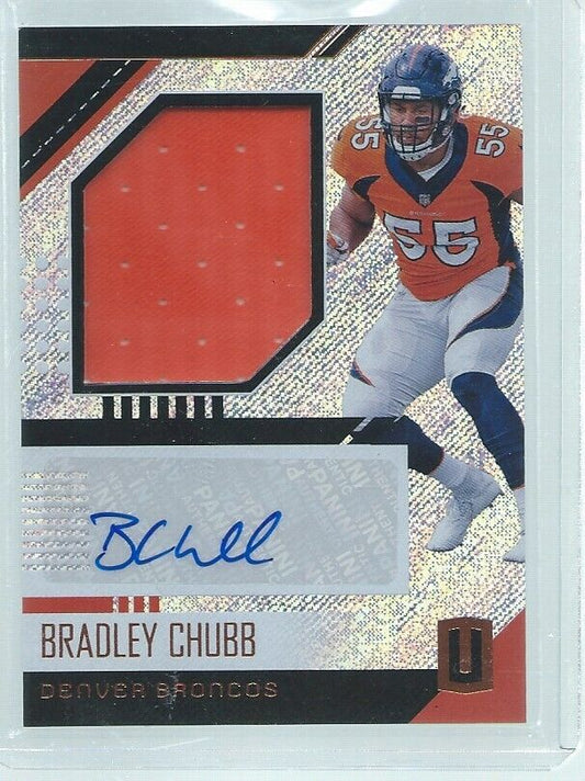 BRADLEY CHUBB 2018 PANINI UNPARALLELED JERSEY AUTO RC