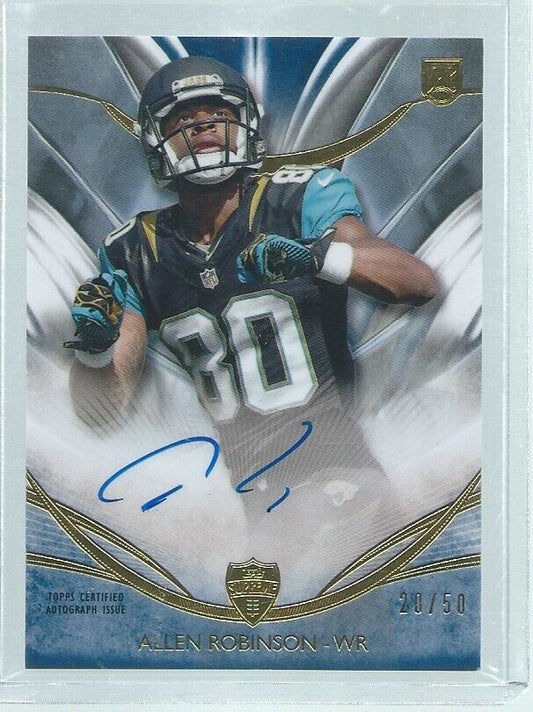 ALLEN ROBINSON 2014 TOPPS SUPREME ON CARD AUTO RC #D 20/50