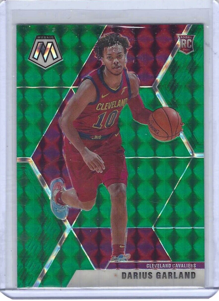 DARIUS GARLAND 2019-20 PANINI MOSAIC GREEN PRIZM ROOKIE RC #249