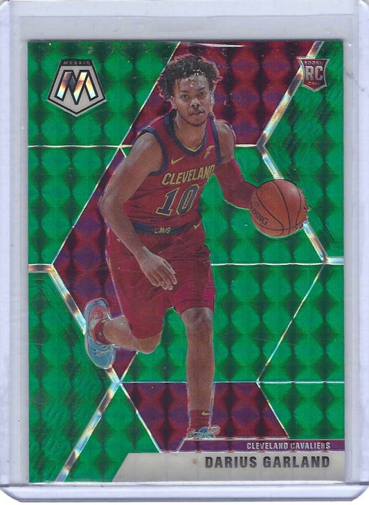 DARIUS GARLAND 2019-20 PANINI MOSAIC GREEN PRIZM ROOKIE RC #249
