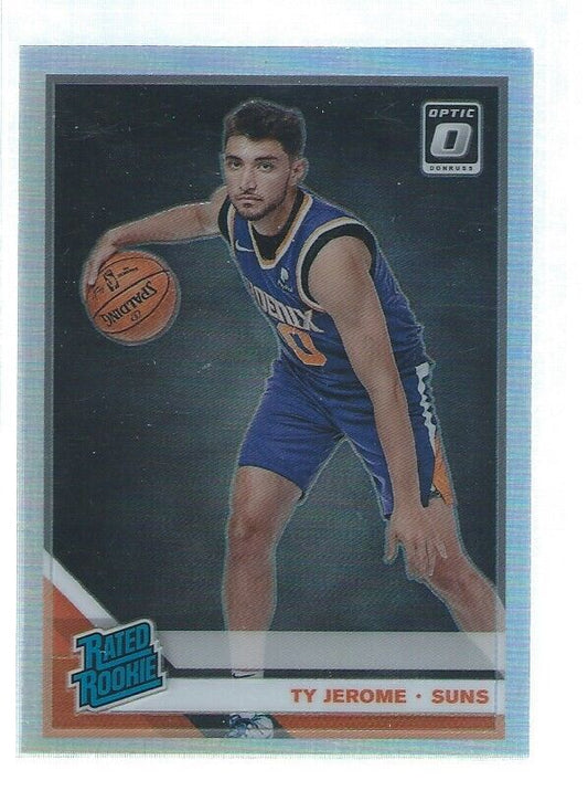 TY JEROME 2019-20 PANINI DONRUSS OPTIC SILVER HOLO PRIZMS RC #167