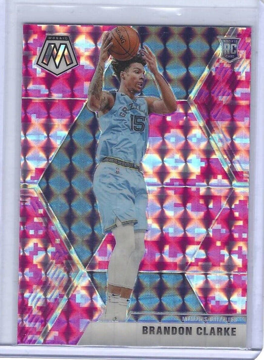 BRANDON CLARKE 2019-20 PANINI MOSAIC PINK CAMO PRIZM ROOKIE RC #207