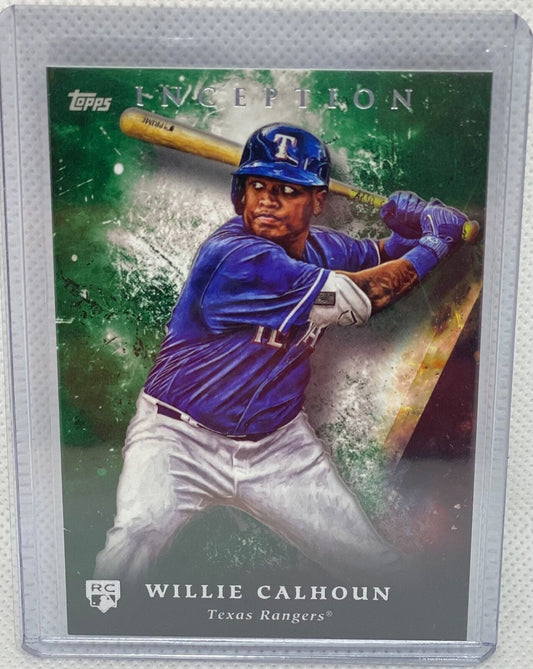 WILLIE CALHOUN 2018 TOPPS INCEPTION GREEN RC #87