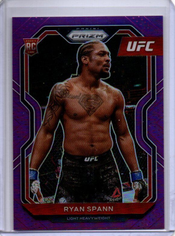 RYAN SPANN 2021 PANINI PRIZM UFC PURPLE PRIZM RC #D 36/149