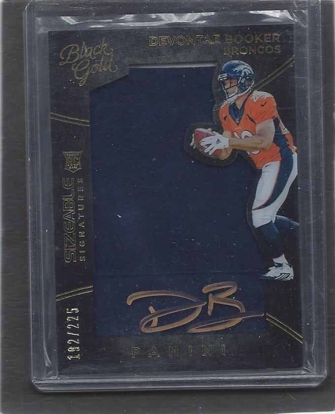 DEVONTAE BOOKER 2016 BLACK GOLD SIZEABLE SIGS JUMBO JERSEY AUTO RC #D /225