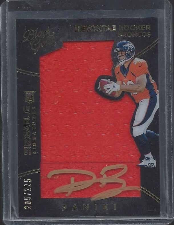 DEVONTAE BOOKER 2016 BLACK GOLD SIZEABLE SIGS JUMBO JERSEY AUTO RC #D /225