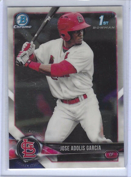 JOSE ADOLIS GARCIA 2018 BOWMAN CHROME 1ST PROSPECT #BCP121