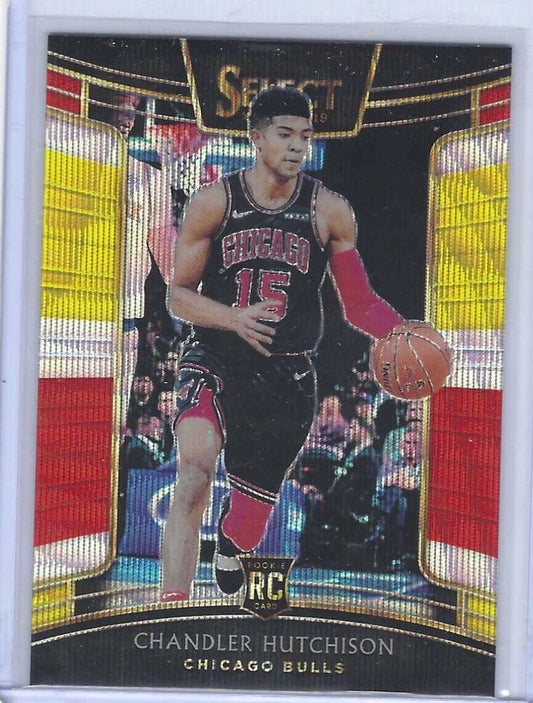 CHANDLER HUTCHISON 2018-19 PANINI SELECT TRI COLOR PRIZM CONCOURSE ROOKIE RC #19
