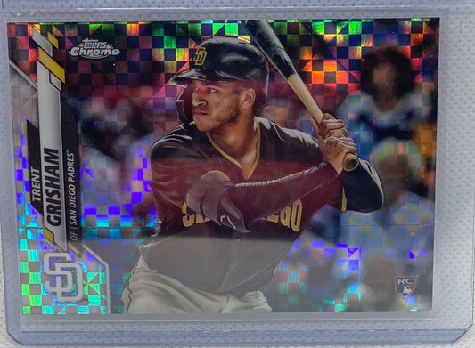 TRENT GRISHAM 2020 TOPPS CHROME SILVER XFRACTOR REFRACTOR RC #101