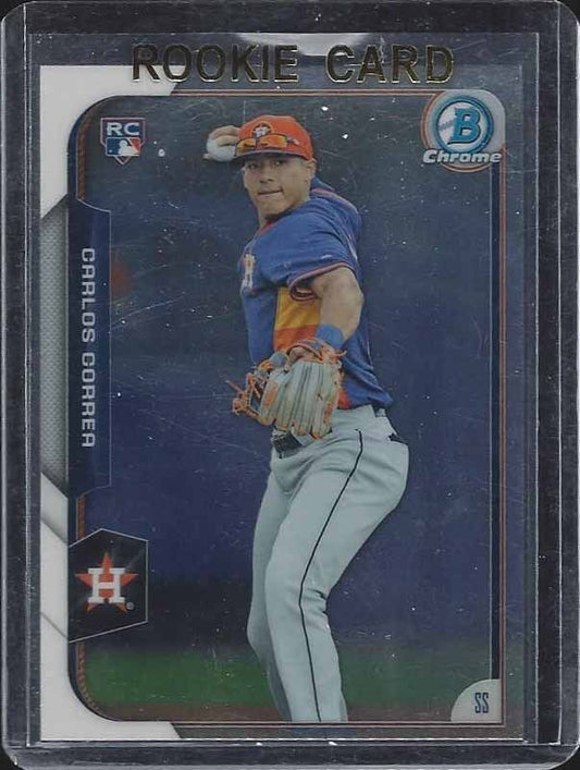 CARLOS CORREA 2015 BOWMAN CHROME ASTROS ROOKIE RC #110