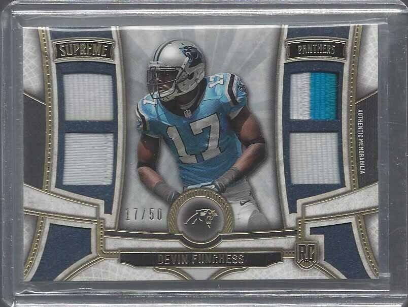 1/1 DEVIN FUNCHESS 2015 TOPPS SUPREME QUAD PATCH RC #D 17/50 JERSEY NUMBER #17!!