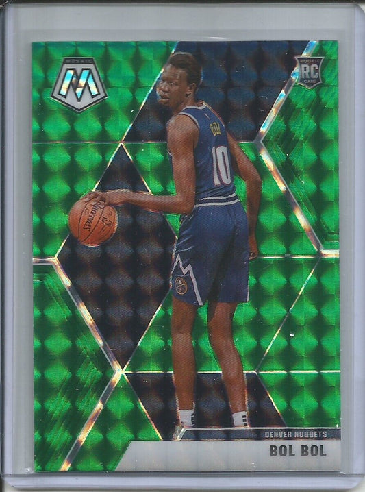 BOL BOL 2019-20 PANINI MOSAIC GREEN PRIZM ROOKIE RC #22
