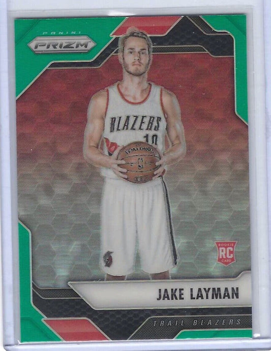 JAKE LAYMAN 2016-17 PANINI PRIZM GREEN ROOKIE RC #279