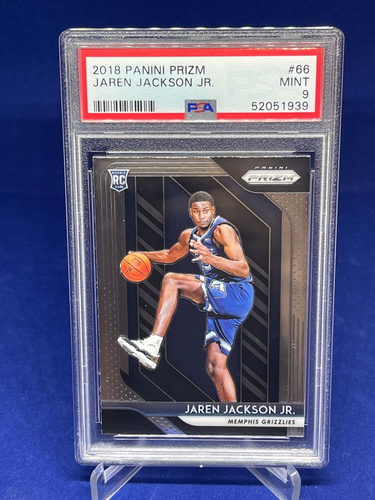 JAREN JACKSON JR 2018-19 PANINI PRIZM ROOKIE RC #66 PSA 9 MINT