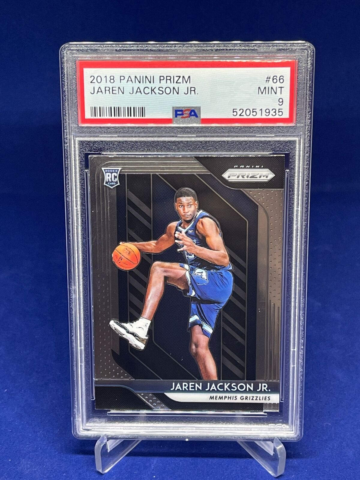 JAREN JACKSON JR 2018-19 PANINI PRIZM ROOKIE RC #66 PSA 9 MINT
