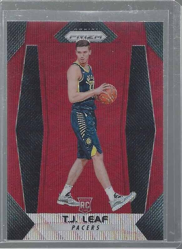 T.J. LEAF 2017-18 PANINI PRIZM RUBY WAVE RED PRIZMS ROOKIE RC #225