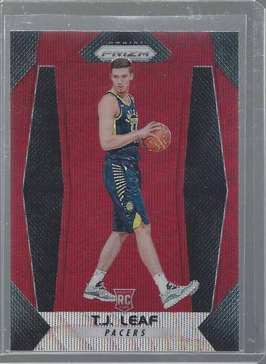 T.J. LEAF 2017-18 PANINI PRIZM RUBY WAVE RED PRIZMS ROOKIE RC #225